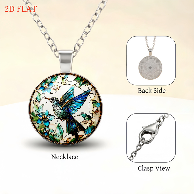 5pcs Hummingbird and Flower Ladies Jewelry Set